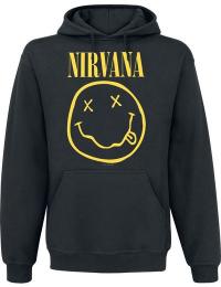 Nirvana Hættetrøje - Logo - S till XXL - Herrer - sort