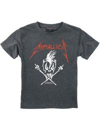 Metallica T-shirt til børn - Metal-Kids - Scary Guy - 116 till 164 - drenge og piger - Antracitmix