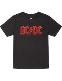 AC/DC T-shirt til børn - Metal-Kids - Logo - 104 till 164 - drenge og piger - sort