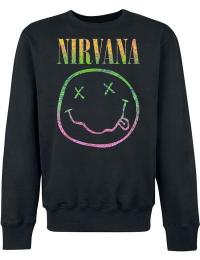Nirvana Sweatshirt - Sorbet Ray - S till XXL - Herrer - sort