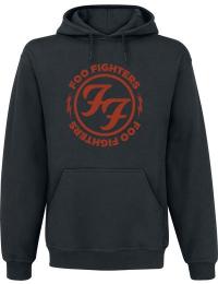 Foo Fighters Hættetrøje - Logo Red Circle - S till XXL - Herrer - sort