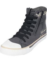 Rock Rebel by EMP Sneakers, høje - High-cut trainers with print - EU37 till EU46 - Unisex - grå