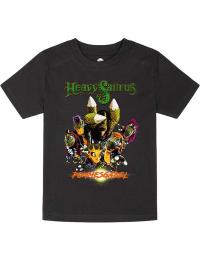 Heavysaurus T-shirt til børn - Baby- & børnetøj - Metal-Kids - Pommesgabel - drenge og piger - sort