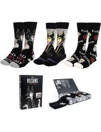 Disney - Disney Sokker - Ursula, Evil Queen, Maleficent - one size - Unisex - multifarvet