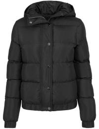 Urban Classics Overgangsjakke - Ladies Hooded Puffer Jacket - XS till 3XL - Damer - sort