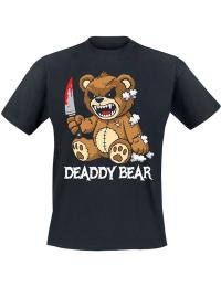 Dyremotiv - Fun T-shirt - Deaddy Bear - M till 3XL - Herrer - sort