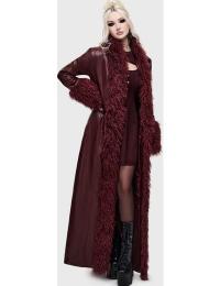 Killstar Frakker - What Darkness Returns - Dark Haven Coat - M till XL - Damer - rød
