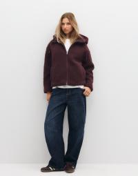 Only - Brun - Onlaspen Hood Teddy Jacket Cc Otw