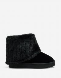 Nelly - Sort - Cosy Platform Boot