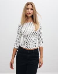 Nelly - Hvid - Perfect Basic Half Sleeve Top