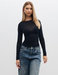 Hunkemöller - Sort - Top Ls Boatneck Intimates