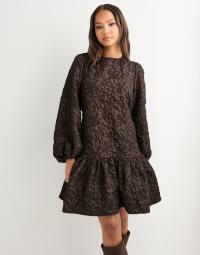 Pieces - Brun - Pcgretchen Ls Short Dress D2D Dmo