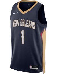 New Orleans Pelicans Icon Edition Nike Dri-FIT NBA Swingman-trøje til mænd - blå