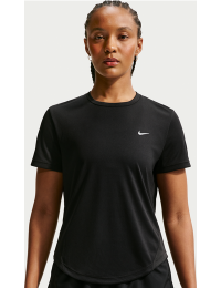 Kortærmet Nike Tempo Dri-FIT-løbetop til kvinder - sort