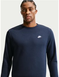 Nike Club-crewtrøje i fleece til mænd - blå