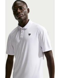 Nike Par Dri-FIT-golfpolo med logo på brystet til mænd - hvid
