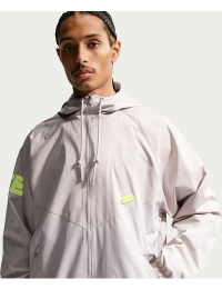Vævet Nike Windrunner-jakke med grafik til mænd - brun