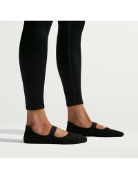 NikeSKIMS Dri-FIT Pilates Grip No-Show-strømper til kvinder (1 par) - sort