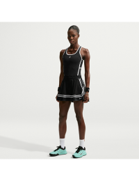 NikeCourt Slam-tennisnederdel med høj talje til kvinder - sort