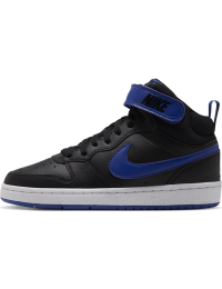 Nike Court Borough Mid 2-sko til større børn - sort