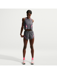 Nike AeroSwift Dri-FIT ADV-løbeshorts med indershorts (7,5 cm) til kvinder - grå
