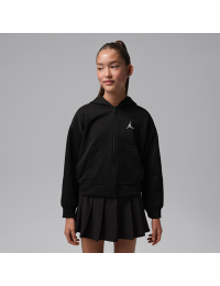 Jordan Dri-FIT Perform Sport-hættetrøje med lynlås i fuld længde til større børn - sort
