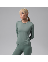 Langærmet Jordan Sport Essentials Dri-FIT-top til kvinder - grå