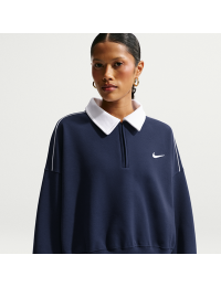 Nike -sweatshirt med 1/4 lynlås til kvinder - blå