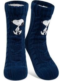 Peanuts Sokker - Snoopy - Vintersokker - one size - Damer - mørk blå