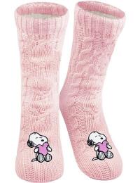 Peanuts Sokker - Snoopy - Vintersokker - EU35-38 till EU 39-42 - Damer - lys pink