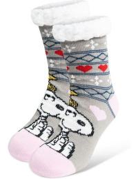Peanuts Sokker - Snoopy - Vintersokker - EU35-38 till EU 39-42 - Damer - multifarvet