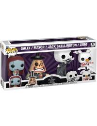 The Nightmare Before Christmas - Sally - Mayor - Jack Skellington - Zero (4-pak) - Funko Pop! - Funko Shop Europe