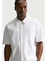 Nike 24.7 PerfectStretch Dri-FIT UV-skjorte med knapper til mænd - hvid