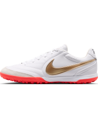 Nike Tiempo Ligera Pro Low Top-fodboldsko til grus - hvid