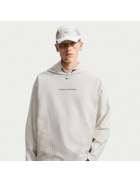 Maskinstrikket Nike Tech Dri-FIT Shori-pulloverhættetrøje til mænd - grå