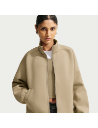 Oversized Nike Pregame Fleece-løbejakke til kvinder - brun