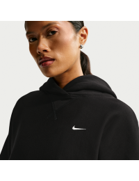 Oversized Nike Studio Fleece-hættetrøje i kraftigt materiale til kvinder - sort