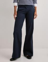 Nelly - Blå - Loose Flare Cargo Pants