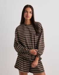 Pieces - Brun - Pcsadie Ls Barrel Sleeve Top Jrs D2