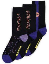 Pokémon - gaming Sokker - Ghosts - EU39-42 till EU 43-46 - Unisex - sort