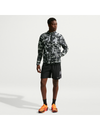 Nike Stride Repel-løbejakke med print og UV-beskyttelse til mænd - grå