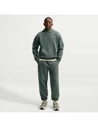 Løstsiddende Nike Solo-fleece-bukser med opslag til mænd - grøn