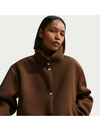 Oversized Nike Article Fleece-jakke til kvinder - brun