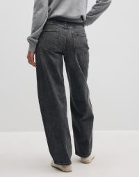 Pieces - Grå - Pcgrace Mw Barrel Jeans Noos Bc