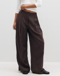 Pieces - Brun - Pccarla Hw Wide Pants D2D
