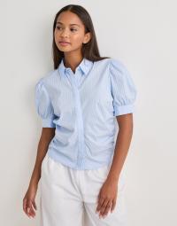 Neo Noir - Blå - Frannie Soft Stripe Shirt