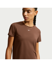 Kortærmet Nike One Classic Dri-FIT-trøje til kvinder - brun
