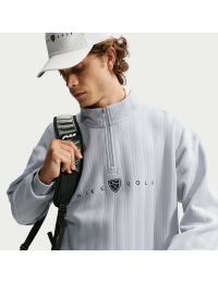 Nike Fairway Fresh oversized Therma-FIT-golfoverdel med 1/2-lynlås til mænd - grå