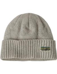 Patagonia Brodeo Beanie Og Legacy Label: Crisp Grey