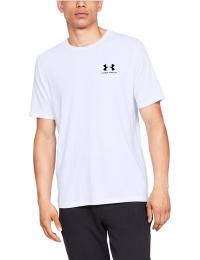 Under Armour Men's Sportstyle Left Chest Shortsleeve White